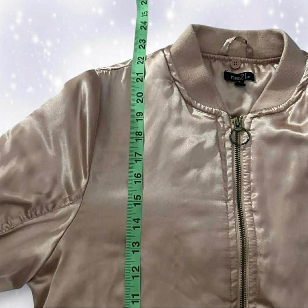 Rue21 Pink Satin Bomber Jacket - Picture 5 of 7